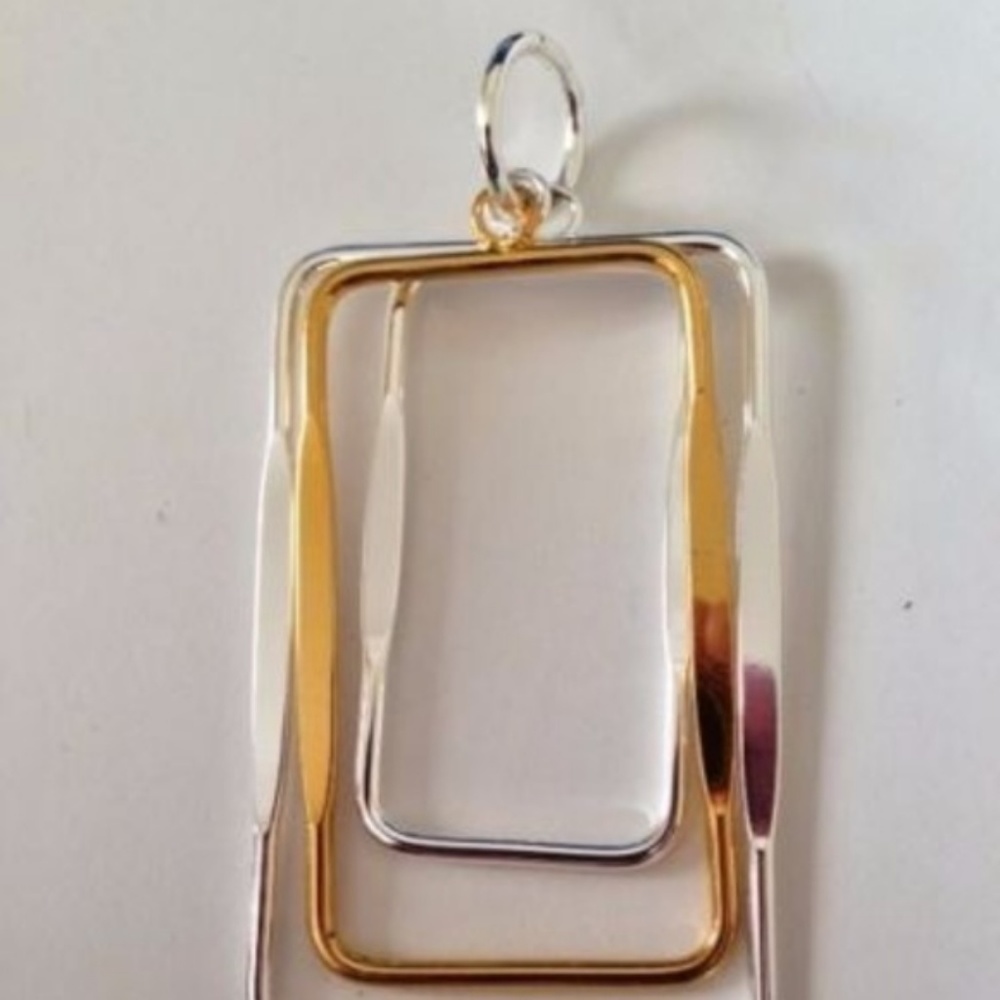 Contemporary  Pendant open cut 3 layer Closed loop